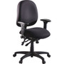 Lorell High-Performance Eronomic Task Chair - Black Seat Color - Black Back Color - Metal Frame Material - 5-star Base Product Image 