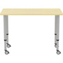 Lorell Height-Adjustable 48" Rectangular Table (LLR69582) View Product Image