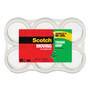 Scotch Tough Grip Moving Packaging Tape, 3" Core, 1.88" x 43.7 yds, Clear, 6/Pack (MMM3500406) View Product Image