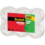 Scotch Tough Grip Moving Packaging Tape, 3" Core, 1.88" x 43.7 yds, Clear, 6/Pack View Product Image