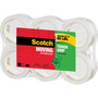 Scotch Tough Grip Moving Packaging Tape, 3" Core, 1.88" x 43.7 yds, Clear, 6/Pack (MMM3500406) View Product Image