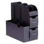 Mind Reader Coffee Condiment Caddy Organizer, 10 Compartments, 5.4 x 11 x 12.6, Black (EMSCAD01BLK) View Product Image