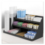 Mind Reader Extra Large Coffee Condiment and Accessory Organizer, 14 Compartment, 24 x 11.8 x 12.5, Black View Product Image