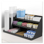 Mind Reader Extra Large Coffee Condiment and Accessory Organizer, 14 Compartment, 24 x 11.8 x 12.5, Black View Product Image