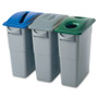 Rubbermaid Commercial Slim Jim Bottle/Can Recycling Top (RCP269288BECT) View Product Image