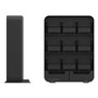 Mind Reader Baggy Nine-Drawer Tea Bag and Accessory Holder, 10.24 x 4.33 x 13.11, Black View Product Image