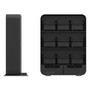 Mind Reader Baggy Nine-Drawer Tea Bag and Accessory Holder, 10.24 x 4.33 x 13.11, Black View Product Image