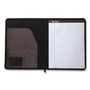 Samsill Vintage Hardback Zipper Portfolio, Vinyl, Dark Brown, 11 x 8.5 View Product Image