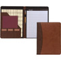 Samsill Two-Tone Pad Holder - PU Leather - Brown, Black, Tan Product Image 