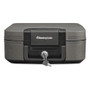 Waterproof Fire-Resistant Chest, 0.28 Cu Ft, 15.4w X 14.3d X 6.6h, Charcoal Gray (SENCFW20201) View Product Image