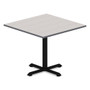 Alera Reversible Laminate Table Top, Square, 35.38w x 35.38d, White/Gray View Product Image