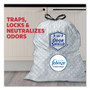 Glad OdorShield Tall Kitchen Drawstring Bags, 13 gal, 0.72 mil, 24" x 27.38", White, 80/Box (CLO78899BX) View Product Image