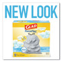 Glad ForceFlex Kitchen Drawstring Trash Bags, 13 gal, Gain Fresh Clean Scent, 24 x 27.38, White, 80/Box View Product Image