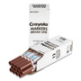 Crayola Broad Line Washable Markers, Broad Bullet Tip, Brown, 12/Box View Product Image