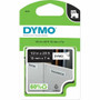 Dymo D1 Electronic Tape Cartridge - x 1/2" Width x 23 ft Length - Tape - Removable Adhesive - White/Black - Removable, Easy Peel, Durable Product Image 