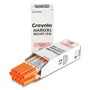 Crayola Broad Line Washable Markers, Broad Bullet Tip, Orange, 12/Box View Product Image