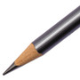 Prismacolor EBONY Sketching Pencil, 4 mm, 2B, Jet Black Lead, Black Matte Barrel, Dozen View Product Image