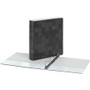 Oxford 1-1/2" Back-mounted Round Ring Binder - 1 1/2" Binder Capacity - 350 Sheet Capacity - Fastener(s): Round Ring - Pocket(s): 2, Internal - Black - (OXF42552) Product Image 