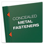 Oxford Clear Front Report Cover, Three-Prong Fastener, 0.5" Capacity, 8.5 x 11, Clear/ Hunter Green, 25/Box View Product Image