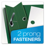 Oxford Clear Front Report Cover, Three-Prong Fastener, 0.5" Capacity, 8.5 x 11, Clear/ Hunter Green, 25/Box View Product Image