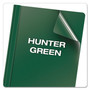 Oxford Clear Front Report Cover, Three-Prong Fastener, 0.5" Capacity, 8.5 x 11, Clear/ Hunter Green, 25/Box View Product Image