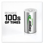 Energizer NiMH Rechargeable D Batteries, 1.2 V, 2/Pack (EVENH50BP2) View Product Image