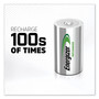 Energizer NiMH Rechargeable D Batteries, 1.2 V, 2/Pack View Product Image
