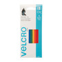 VELCRO Brand ONE-WRAP Pre-Cut Thin Ties, 0.5" x 8", Assorted Colors, 5/Pack View Product Image