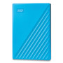 WD MY PASSPORT External Hard Drive, 2 TB, USB 3.2, Sky Blue (WDCBYVG0020BBL) View Product Image