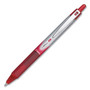 Pilot VBall RT Liquid Ink Roller Ball Pen, Retractable, Fine 0.7 mm, Red Ink, Red/White Barrel, Dozen (PIL26208DZ) View Product Image