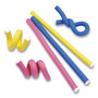 UT Wire Flexi Ties Cushioned Cable Ties, 0.4" x 5", Assorted Colors, 8/Pack (RBOUTWFT1203) View Product Image