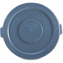 Rubbermaid Commercial BRUTE Self-Draining Flat Top Lids for 55 gal Round BRUTE Containers, 26.75" Diameter, Gray View Product Image