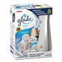 Glade Automatic Spray Starter Kit, Spray Unit and Refill, White/Gold, Clean Linen, 4/Carton (SJN329349) View Product Image