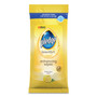 Pledge Lemon Scent Wet Wipes, Cloth, 7 x 10, White, 24/Pack View Product Image