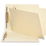 Smead End Tab Fastener Folders with Reinforced Straight Tabs, 11-pt Manila, 2 Fasteners, Letter Size, Manila Exterior, 50/Box View Product Image