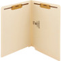 Smead End Tab Fastener Folders with Reinforced Straight Tabs, 11-pt Manila, 2 Fasteners, Letter Size, Manila Exterior, 50/Box View Product Image
