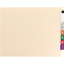 Smead End Tab Fastener Folders with Reinforced Straight Tabs, 11-pt Manila, 2 Fasteners, Letter Size, Manila Exterior, 50/Box View Product Image