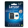 Lexar microSDXC Memory Card, UHS-I U1 Class 10, 64 GB (LXRMI64GBBNL633) View Product Image