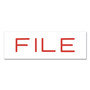 Offistamp Pre-Inked Message Stamp, FILE, 1.63" x 0.38", Red Ink View Product Image