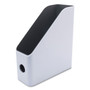 Advantus Fusion Magazine File, 4.25 x 9.5 x 12, White/Gray View Product Image