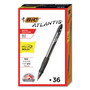 BIC GLIDE Bold Ballpoint Pen Value Pack, Retractable, Bold 1.6 mm, Black Ink, Black Barrel, 36/Pack (BICVLGB361BK) View Product Image
