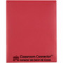 C-Line Classroom Connector Letter Report Cover - 8 1/2" x 11" - 2 Internal Pocket(s) - Red Product Image 