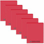 C-Line Classroom Connector Letter Report Cover - 8 1/2" x 11" - 2 Internal Pocket(s) - Red Product Image 
