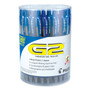 Pilot G2 Premium Gel Pen Convenience Pack, Retractable, Bold 1 mm, Blue Ink, Smoke/Blue Barrel, 36/Pack View Product Image