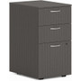 HON Mod HLPLPMBBF Pedestal - 28" Height x 15" Width x 20" Depth - 3 x Box, File Drawer(s) - Finish: Slate Teak Product Image 