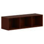 HON Mod Wall Mounted Storage | Open | 48"W | Traditional Mahogany Finish - 39.8" Height x 48" Width x 14" Depth - Finish: Mahogany Product Image 