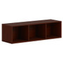 HON Mod Wall Mounted Storage | Open | 48"W | Traditional Mahogany Finish - 39.8" Height x 48" Width x 14" Depth - Finish: Mahogany Product Image 