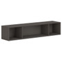 HON Mod Wall Mounted Storage | Open | 66"W | Slate Teak Finish - 39.8" Height x 66" Width x 14" Depth - Finish: Slate Teak Product Image 