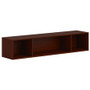 HON Mod Wall Mounted Storage | Open | 66"W | Traditional Mahogany Finish - 39.8" Height x 66" Width x 14" Depth - Finish: Traditional Mahogany Product Image 