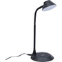 Data Accessories Company MP-323 LED Desk Lamp - 5 W LED Bulb - Adjustable Brightness, Qi Wireless Charging, Flicker-free, Glare-free Light, Dimmable, Touch Sensitive Control Panel, Flexible Neck - Desk Mountable - Black Product Image 